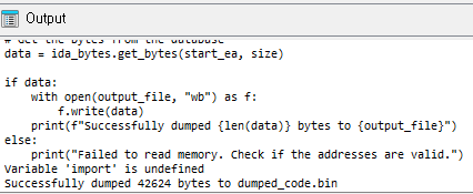 IDA dump